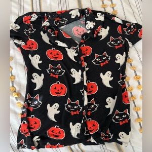 Ghosts, cats and pumpkins pajamas
